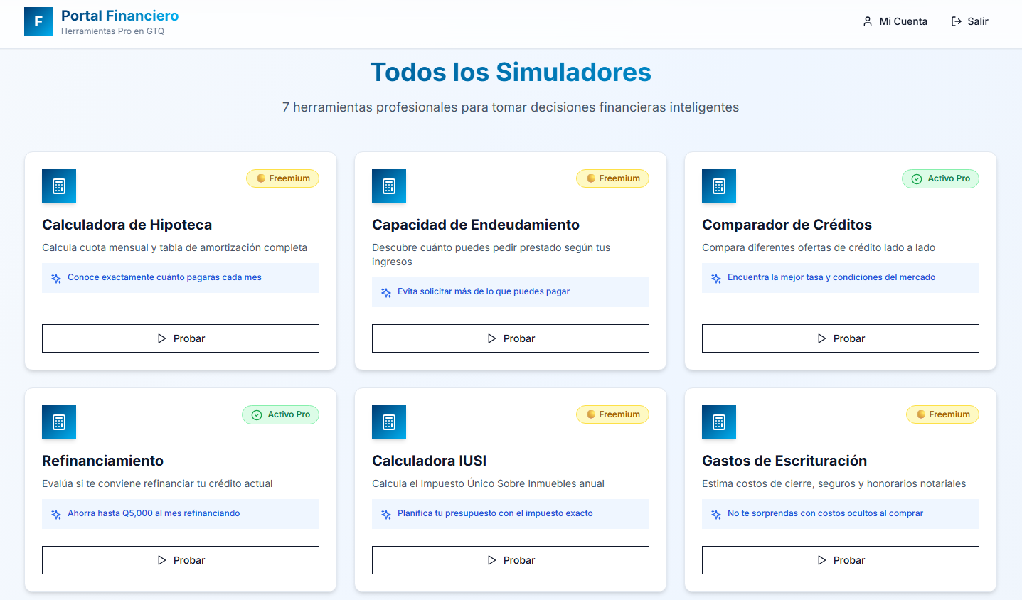 WebApp Landing Page